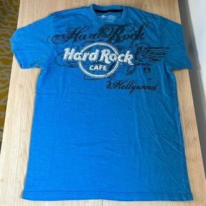 Hard Rock Cafe Hollywood Blue with appliqué - Medium